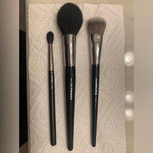 Mac & Sephora brush lot 224 56 crease , liquid foundation